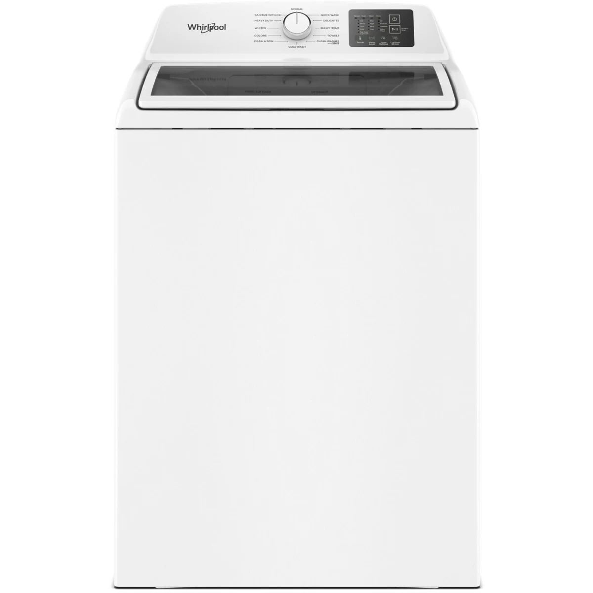 Whirlpool® Top Load Impeller Washer with Quick Wash Cycle and Soft Close Glass Lid - 4.3 Cu. Ft.